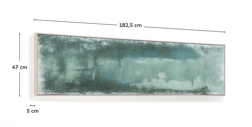 Selnar apstraktna slika u zelenoj boji 182 x 47 cm
