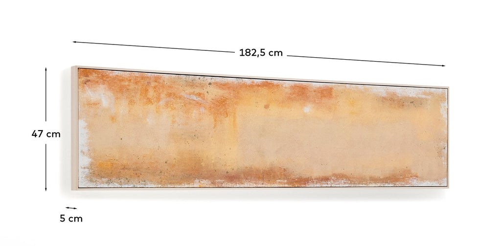Selnar apstraktna slika u žutoj boji 182 x 47 cm