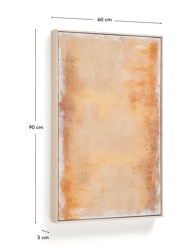Selnar apstraktna slika u žutoj boji 60 x 90 cm