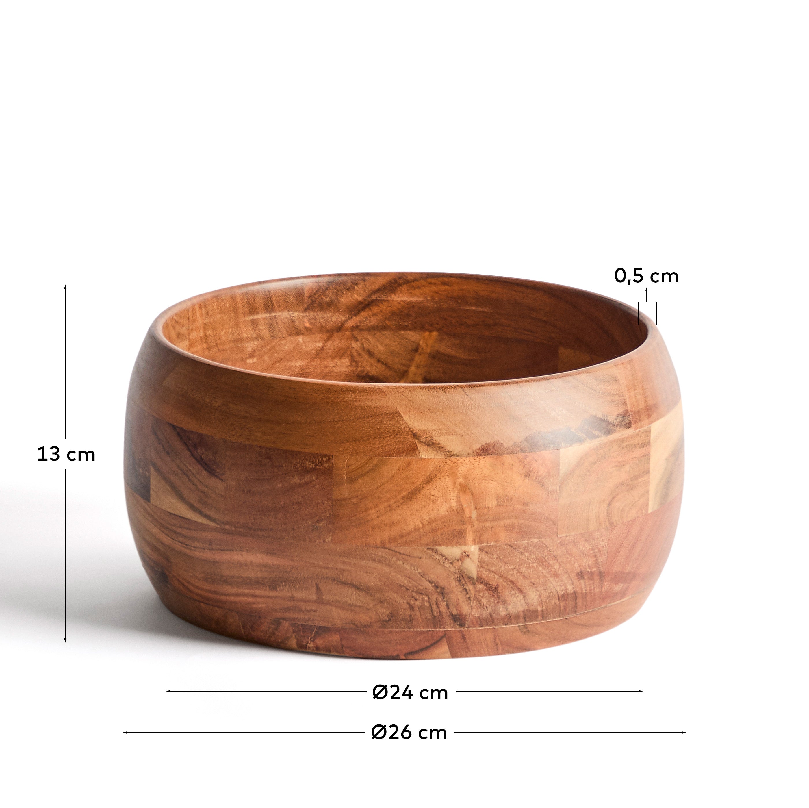 Malor large acacia wood bowl