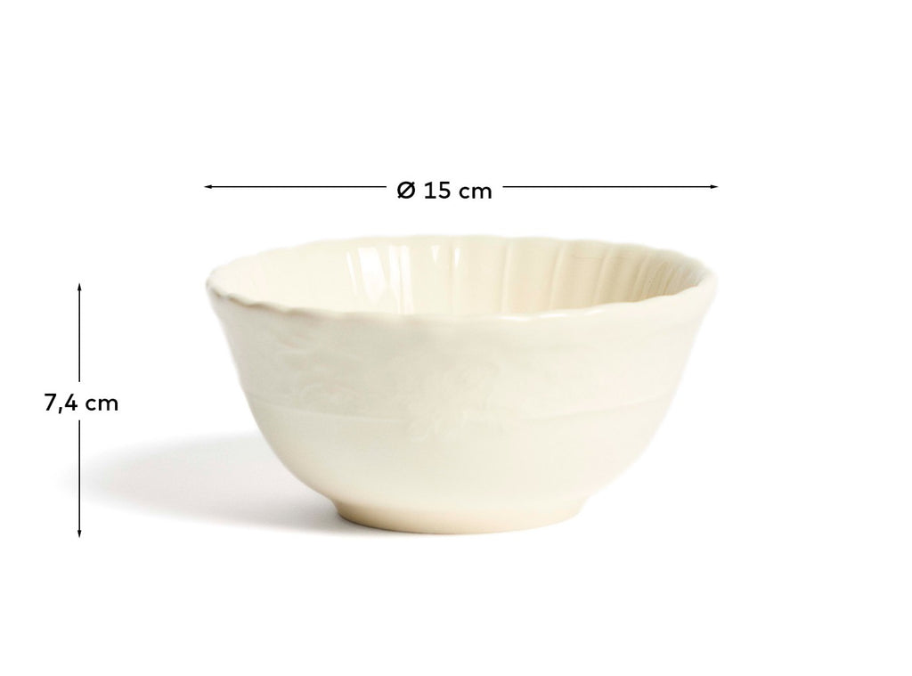 Varla ceramic bowl in beige color