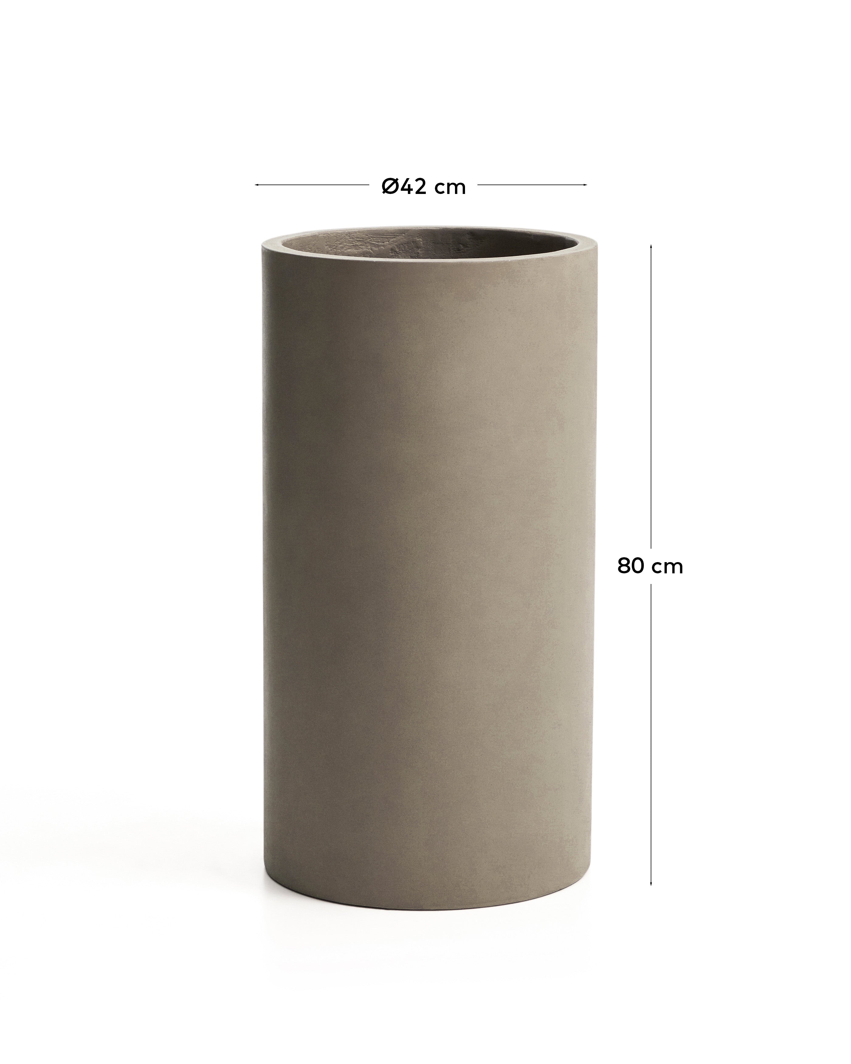 Aiguablava siva saksija od cementa Ø 42cm