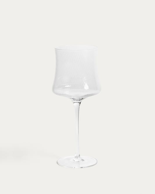 Alori čaša za vino od providnog stakla sa reljefom 46 cl