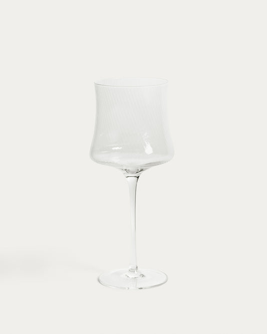 Alori čaša za vino od providnog stakla sa reljefom 46 cl