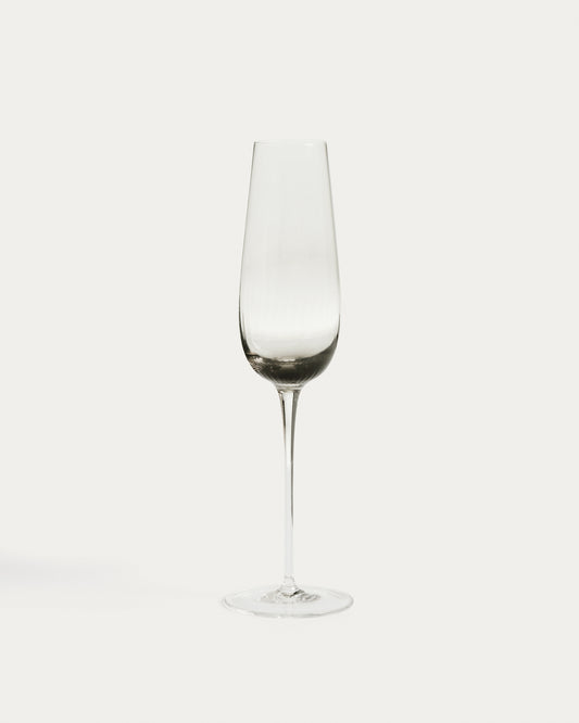 Davel čaša za penušavo vino od sivog stakla 21,5 cl