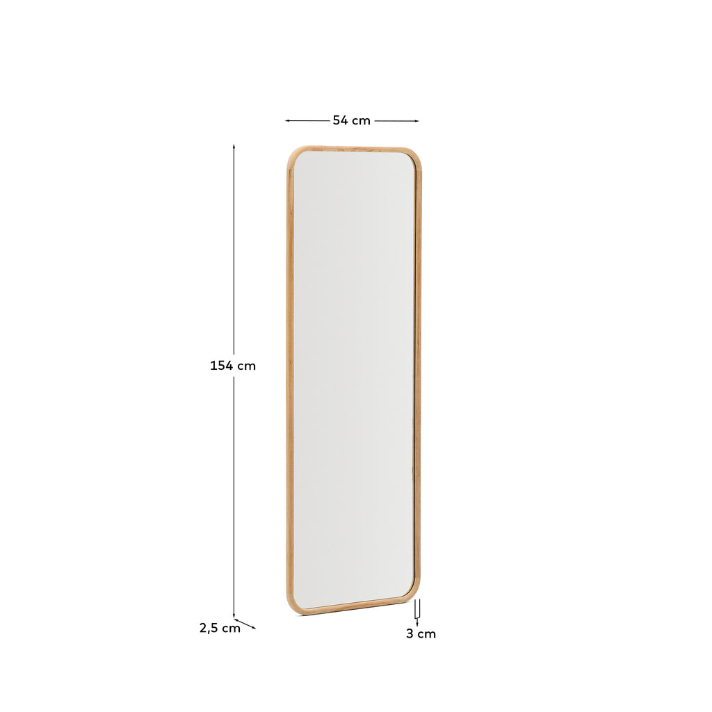 Milsa teak mirror 54 x 154 cm FSC 100%