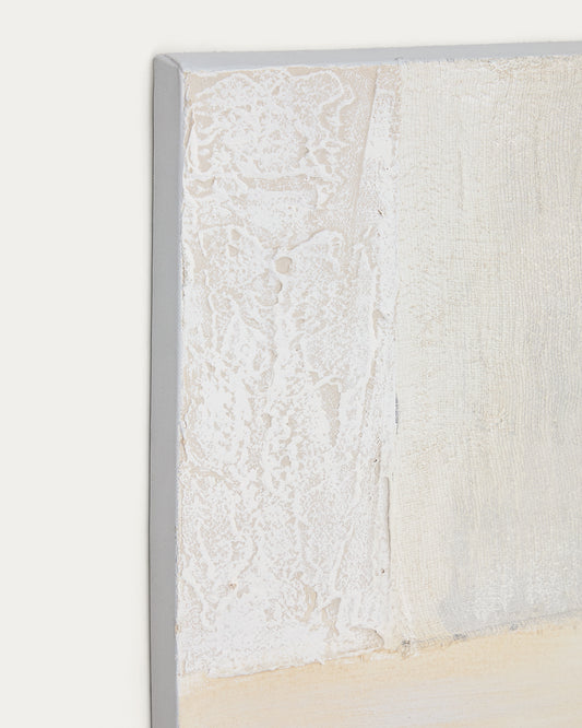 Pineda apstraktno platno u beloj boji, 95 x 95 cm