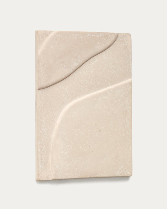 Mirta bež papier-mache zidna visilica 40 x 58 cm