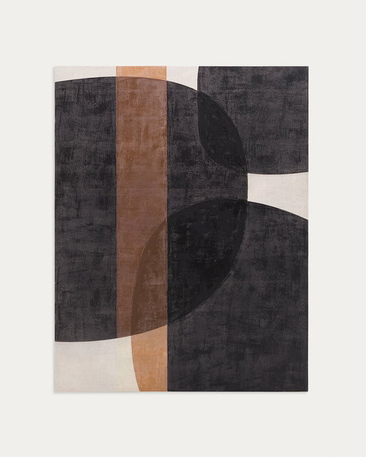 tonol, braon apstraktno platno, 180 x 140 cm