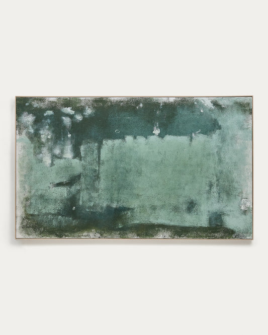 Selnar zelena apstraktna slika, 202 x 122 cm