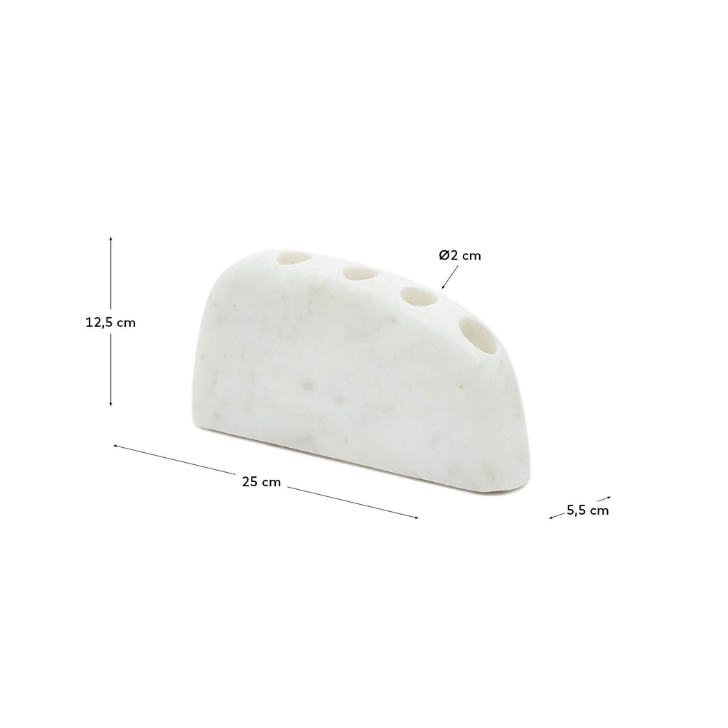 Signe veliki svećnjak od belog mermera, 10 cm