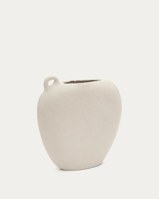 Neti bela, papir-maše vaza, 37 cm