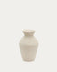 Pria white, papier mâché vase, 51 cm