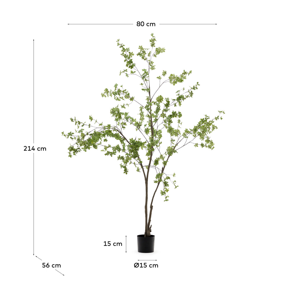 Enkianthus veštačko drvo sa crnim loncem 214 cm