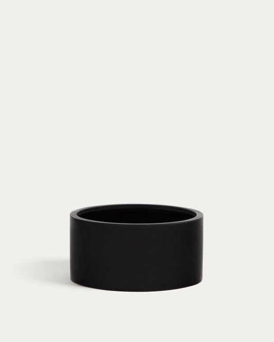 Aiguablava saksija od crnog cementa, Ø 62 cm