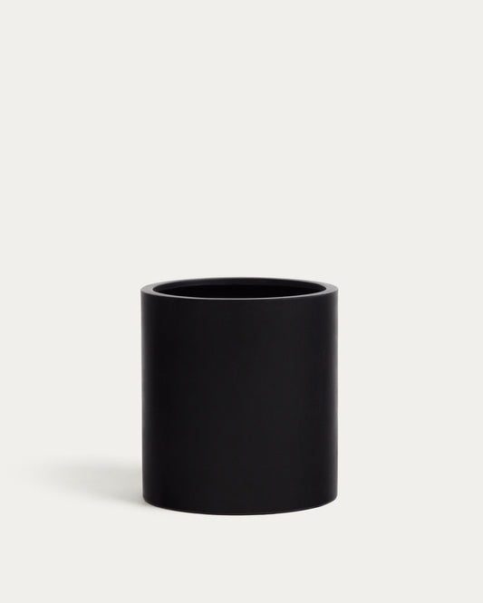 Aiguablava saksija od crnog cementa, Ø 52 cm