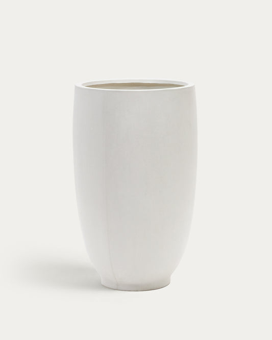 Aiguablava saksija od belog cementa Ø 75 cm