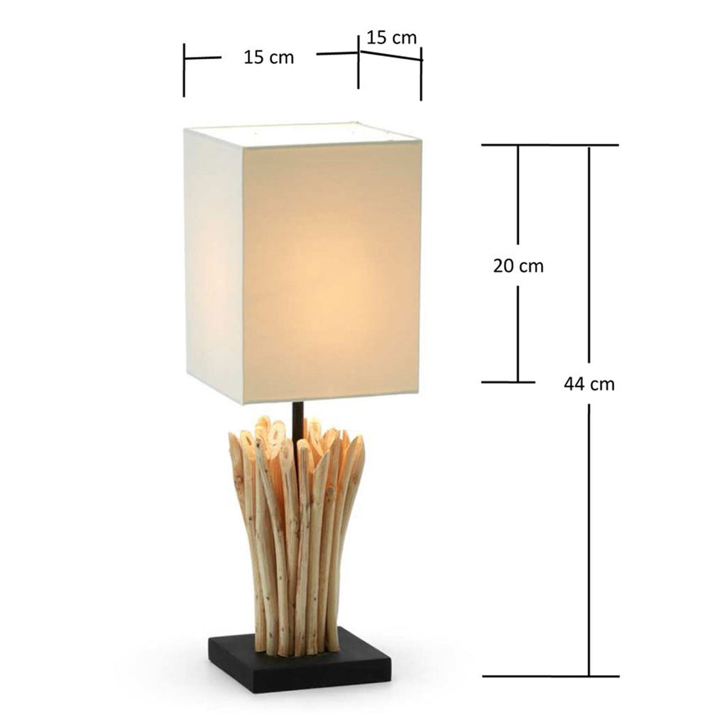 Boop stona lampa od punog crvenog drveta i gumenog drveta