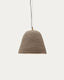 Lisora plafonska lampa u braon papir-mašeu Ø35cm