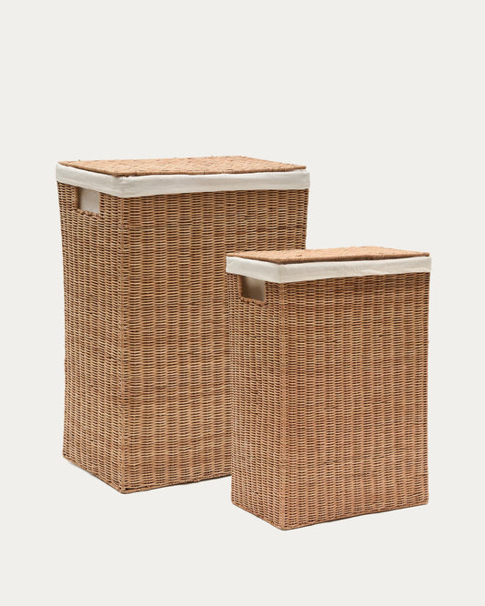 Indali set of 2 rattan baskets, 44 x 27 cm / 37 x 23 cm
