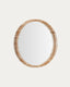Polka teak mirror Ø 80 cm