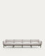 Sorells 4-seater modular outdoor sofa in aluminum with green finish 370 cm