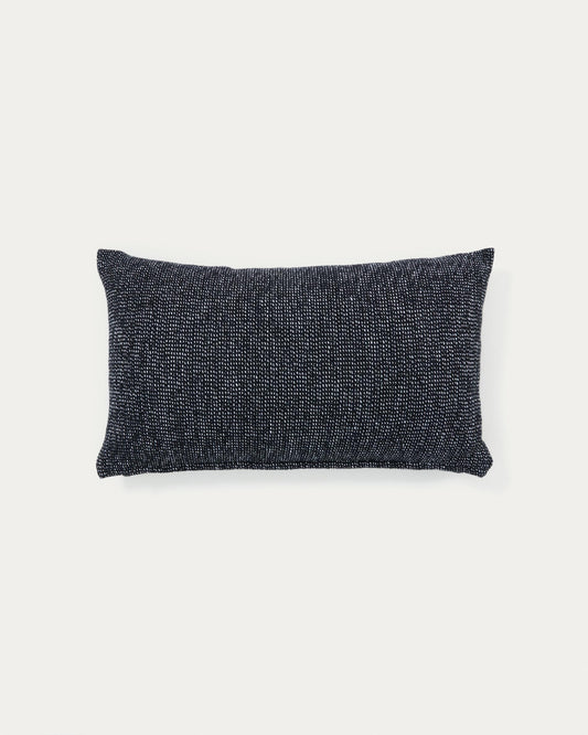 warm black, cotton blend cushion cover, 30 x 50 cm