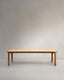 Icaro solid teak table, 220 x 102 cm, FSC 100%