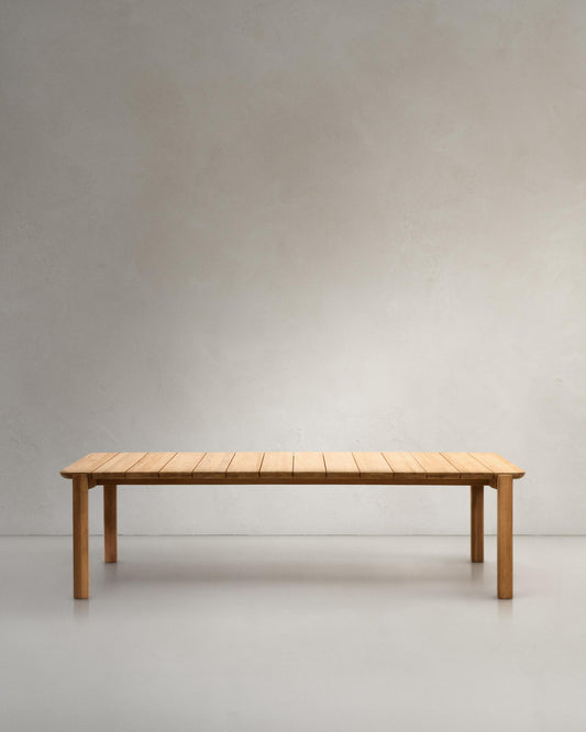Icaro solid teak table, 280 x 112 cm, FSC 100%