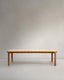 Icaro solid teak table, 280 x 112 cm, FSC 100%