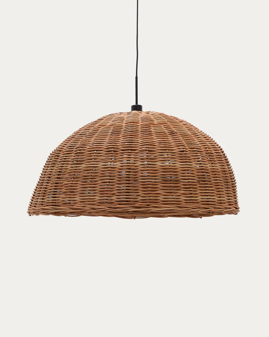 Jornets rattan ceiling lamp in natural finish Ø 80 cm