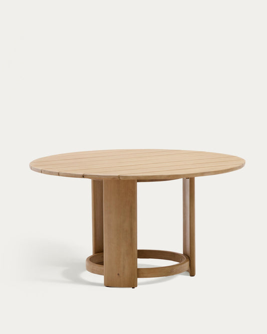 Xoriguer round table in solid eucalyptus wood Ø140 cm FSC 100%