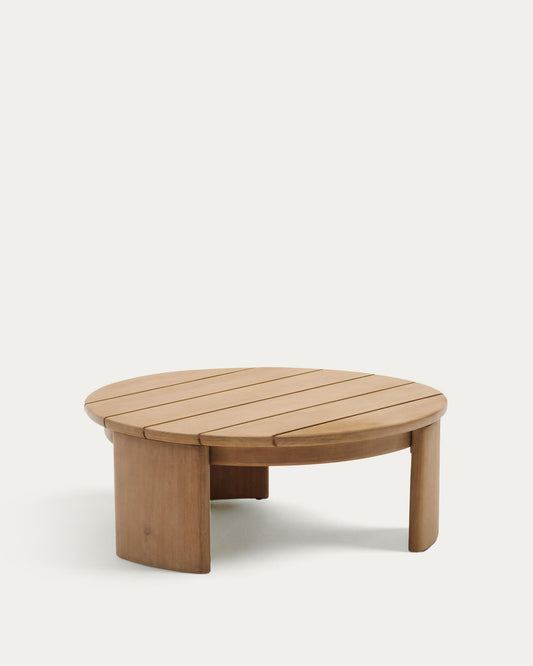 Xoriguer solid eucalyptus wood coffee table Ø90 cm FSC 100%