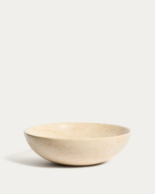 Darnen sink on marble slab in beige color Ø 40 cm
