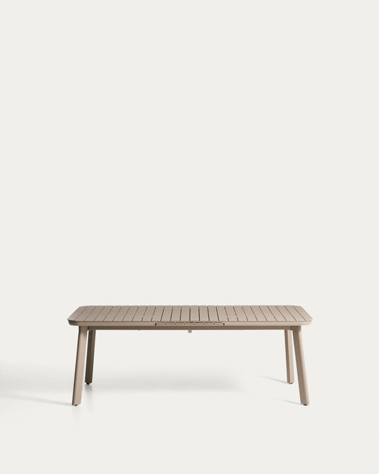 SS26COL6 Folding aluminum table taupe 220 (280) x 100 cm