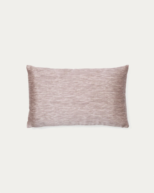 Mirca textured cushion cover in terracotta color, 50 x 30 cm