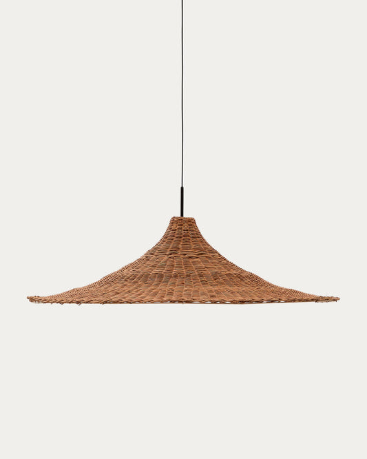 Bladia ceiling lamp shade made of rattan with a natural finish Ø90cm