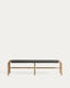 SS26COL1 Bench made of solid FSC 100% acacia wood and dark gray rope 200 cm