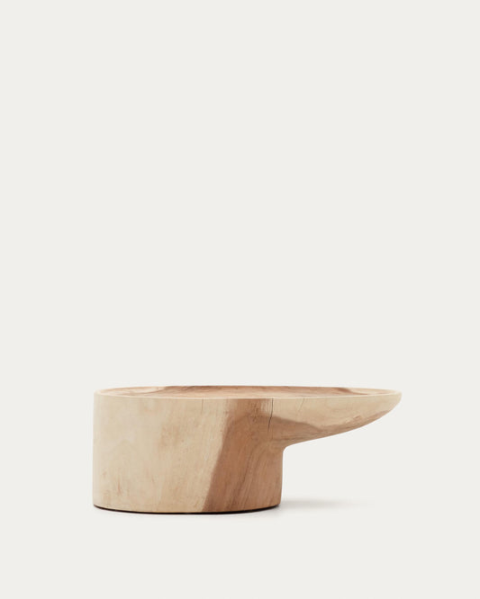 Moshi coffee table made of solid mungur wood with stand Ø 90 x 50 cm