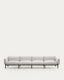 Sorells 4-seda modularna spoljna sofa od aluminijuma sa zelenom završnom obradom 370 cm