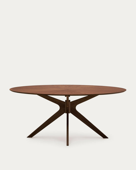 Naanim table in walnut veneer, 180 x 110 cm