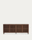 Beyla sideboard, 4 doors, ash veneer, ash legs with walnut finish, 180x71.5 cm FSC 100%