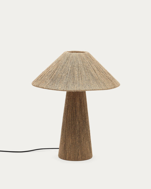 Renee table lamp made of natural jute