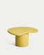 Macarella coffee table made of mustard cement 83 x 77 cm