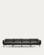 Sorells modularna spoljna sofa sa 4 sedišta od aluminijuma sa sivom završnom obradom 370 cm