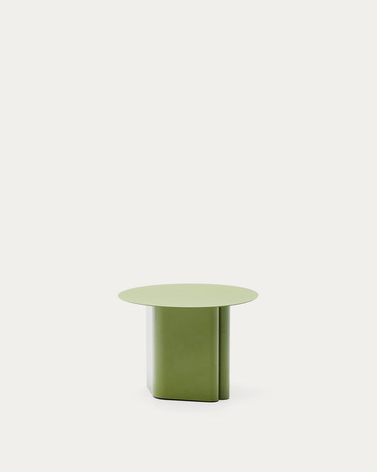 Arvin side table made of green iron Ø 55cm