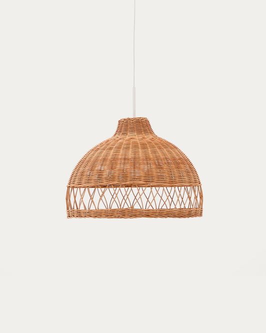 Loura ceiling lamp shade made of rattan with a natural finish Ø40cm