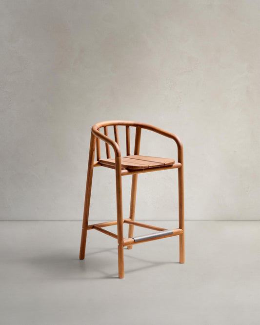 turqueta outdoor chair made of FSC 100% solid teak wood, height 65cm