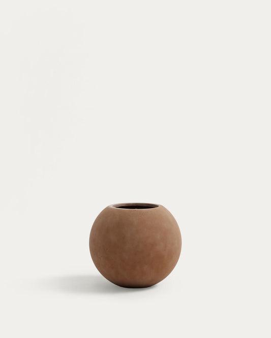 Salt planter with terracotta effect Ø51cm