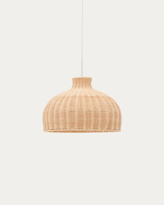 Ennia rattan lampshade with light finish Ø38cm